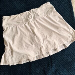 Lululemon Athletica white Skirt with Logo Detail
